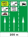 C98Realignment of vehicles in front of the toll collection facility