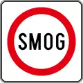 E21Road closed due to smog