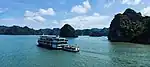 Islets of mogotes in Ha Long Bay, Vietnam.