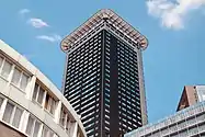 Het Strijkijzer as seen from Stationsplein The Hague