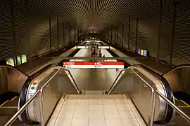 Hakaniemi metro station was opened in 1982.