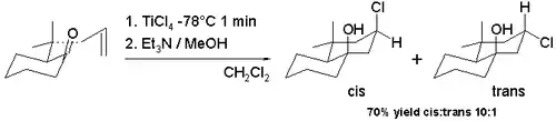 Scheme 7. Halo-Prins reaction