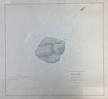 'Trigonometrical plan of the island of Hawlool in the Gulf of Persia' by G.B. Brucks (1823)