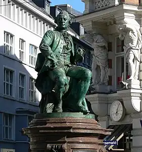 Gotthold Lessing Monument, Gänsemarkt, Hamburg