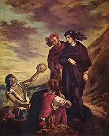 Hamlet with Horatio, (the gravedigger scene), 1839, Louvre