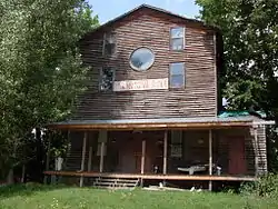 The old Hammond Mill building in Ozark County, Missouri