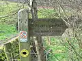 Hardcastle Crags signpost