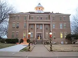 The Hardeman County Courthouse in Quanah