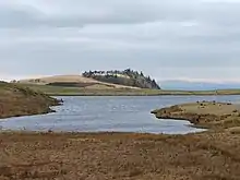 Neilston Pad with the Harelaw Dam in the foreground