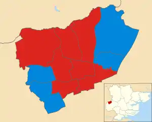 2011 results map