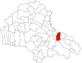 Location within Brașov County