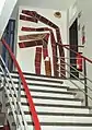 Ceramics on the walls of a stairwell in the tax office at Säckingen (with Richard Bampi [de]).