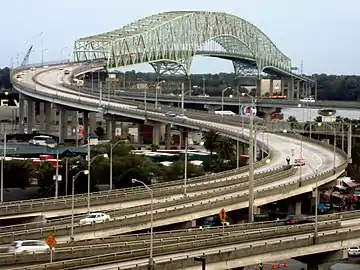 Hart Bridge view from TIAA Bank Field.