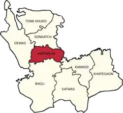 Hatpipliya tehsil within Dewas district