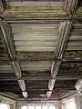 Late medieval timber ceiling in the chapter house.