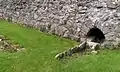 Sluice in the refectory undercroft.