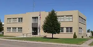 Hayes County courthouse in Hayes Center