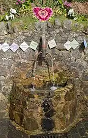 Hayslad Spout after a well dressing festival