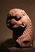 Head and chest of a lion; circa 5th century; sandstone; height: 61 cm, width: 35.6 cm; Museum of Fine Arts (Boston, US)