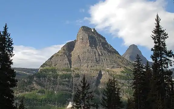 Heavy Runner Mountain with Reynolds Mountain behind