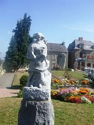 The town centre of Hédé