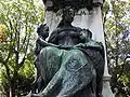 Heilbronn:Detail of the Kaiser Wilhelm Monument in the Alter Friedhof