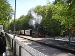 The narrow gauge line Bäderbahn Molli in Heiligendamm station