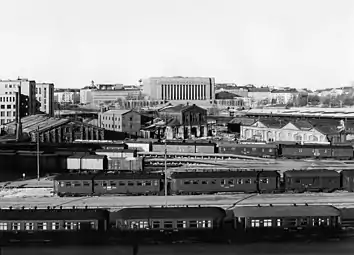 From the opposite side with the Parliament House in the background