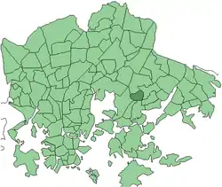 Location in Helsinki