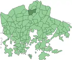 Location in Helsinki