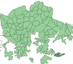 Location in Helsinki