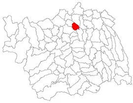 Location in Bacău County