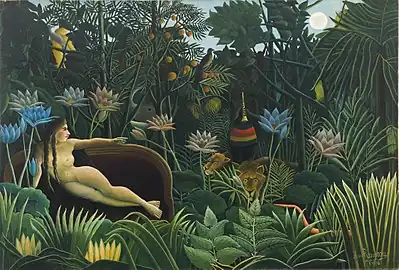 Henri Rousseau, The Dream, 1910, Primitive Surrealism