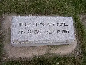 Henry D. Moyle's headstone