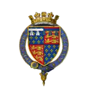 Coat of arms as 3rd Earl of Derby, KG