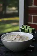 Herbed white bean dip with crudités