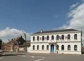 The town hall in Hergnies