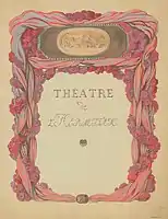 Program for the first performance of Les Millions d'Arlequin at the Theatre of the Hermitage Museum. 1900.