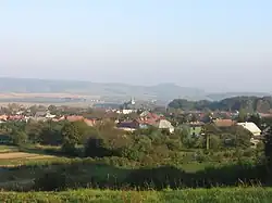 View of Hertník from the nearby Štembroch hill.