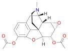 Chemical structure of heroin-7,8-oxide.