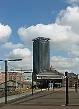 Het Strijkijzer as seen from Hollands Spoor.