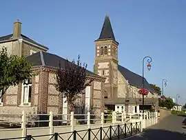 The church in Heuqueville