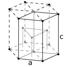 Hexagonal close-packed crystal structure for hassium