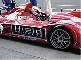 Hield-sponsored Le Mans racecar driven by British driver Sam Hancock.