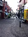 Northern end, pedestrianised