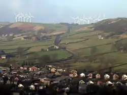 Looking over to Royd Moor Wind Farm from Thurstone.