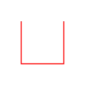 Hilbert curve, first order