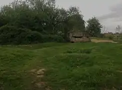 German concrete bunker modified by the Australians in 1918