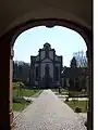 Himmerod Abbey: view through the abbey gates