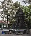 A shrine dedicated to Jesus in Ganjuran Church recreated Javanese Hindu-style temple